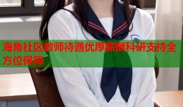海角社区教师待遇优厚薪酬科研支持全方位保障