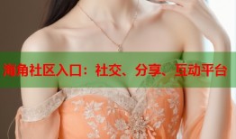 海角社区入口：社交、分享、互动平台