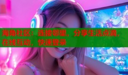 海角社区：连接邻里，分享生活点滴，在线互动，快速登录