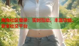 海角社区登录：实时互动、丰富功能、安全社交平台