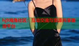hj9海角社区：互动交流与资源共享首选平台