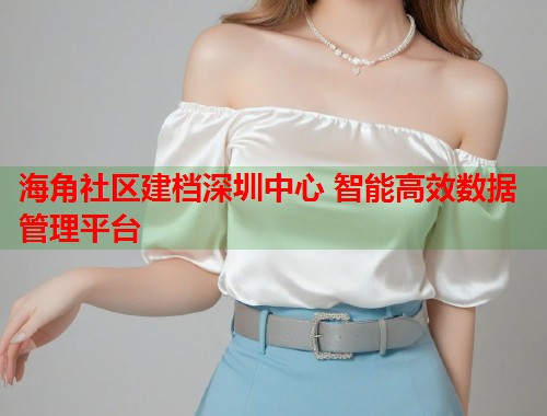 海角社区建档深圳中心 智能高效数据管理平台 海角社区建档深圳中心 智能高效数据管理平台