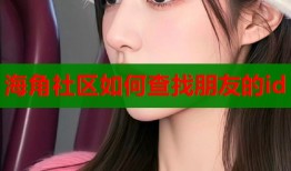 海角社区如何查找朋友的id