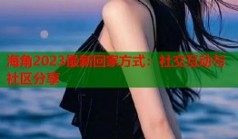 海角2023最新回家方式：社交互动与社区分享