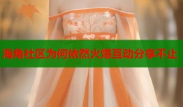 海角社区为何依然火爆互动分享不止